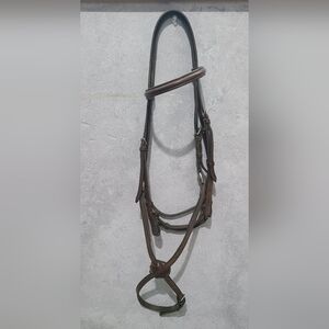 Raised Headstall w/ Figure Eight Caverson Brn